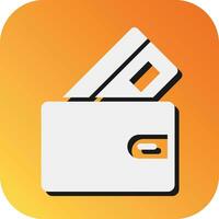 Ewallet Vector Glyph Gradient Background Icon For Personal And Commercial Use.