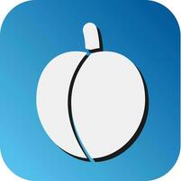 Peach Vector Glyph Gradient Background Icon For Personal And Commercial Use.