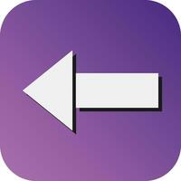 Left Arrow Vector Glyph Gradient Background Icon For Personal And Commercial Use.