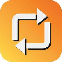 Repeat Vector Glyph Gradient Background Icon For Personal And Commercial Use.
