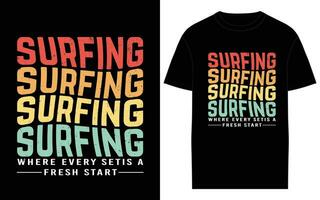 Vector Summer Creative T-Shirt Designs for the Best Surfing Adventures.