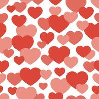Simple heart shape seamless pattern. vector