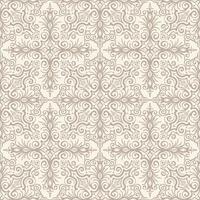 real damasco sin costura modelo. oriental tradicional lujo antecedentes. sutil oro ornamento, repetir losas, moderno diseño para textil, tela, fondo de pantalla vector