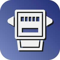 Electric Counter  Vector Glyph Gradient Background Icon For Personal And Commercial Use.