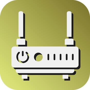 Wifi Router Vector Glyph Gradient Background Icon For Personal And Commercial Use.