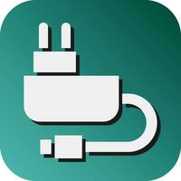Charger Vector Glyph Gradient Background Icon For Personal And Commercial Use.