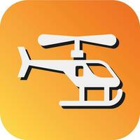 Toy Helicopter Vector Glyph Gradient Background Icon For Personal And Commercial Use.