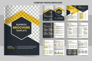 Company profile brochure design, minimal multipage business brochure template design, annual report, corporate company profile, editable template layout vector