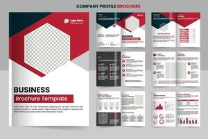 Company profile brochure design, minimal multipage business brochure template design, annual report, corporate company profile, editable template layout vector