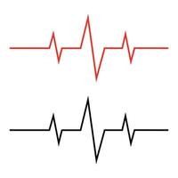 heart rate, drug icon logo, heart rate icon, radio wave amplitude spike vector