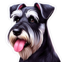 AI generated Happy Doggo's Delightful Expression, Sticker png