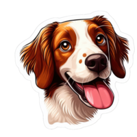 AI generated Happy Doggo's Delightful Expression, Sticker png