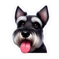 AI generated Happy Doggo's Delightful Expression, Sticker png