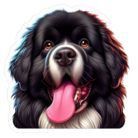 AI generated Happy Doggo's Delightful Expression, Sticker png