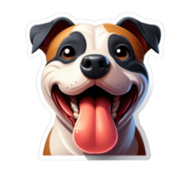 AI generated Happy Doggo's Delightful Expression, Sticker png