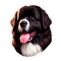 AI generated Happy Doggo's Delightful Expression, Sticker png