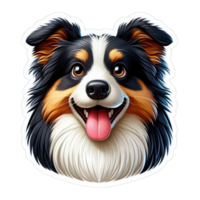 AI generated Happy Doggo's Delightful Expression, Sticker png