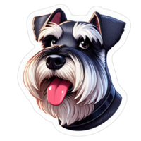 AI generated Happy Doggo's Delightful Expression, Sticker png