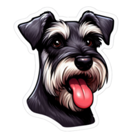 AI generated Happy Doggo's Delightful Expression, Sticker png