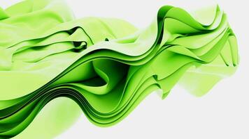 Abstract background with folded textile ruffle, abstract curves, fashion wallpaper, 3d rendering. video