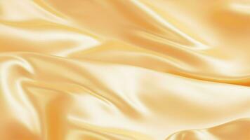abstract goud kleding stof zijde structuur achtergrond, 3d weergave. video