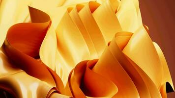 Abstract background with folded textile ruffle, abstract curves, fashion wallpaper, 3d rendering. video