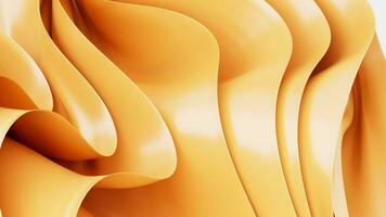 Abstract background with folded textile ruffle, abstract curves, fashion wallpaper, 3d rendering. video
