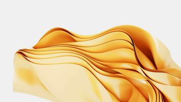 Abstract background with folded textile ruffle, abstract curves, fashion wallpaper, 3d rendering. video