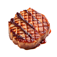 ai generiert gegrillt Steak isoliert auf transparent Hintergrund png