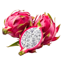 AI generated Dragon Fruit Isolated on Transparent Background png