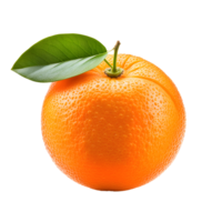 ai generiert Orange isoliert auf transparent Hintergrund png