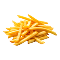 ai généré français frites isolé sur transparent Contexte png