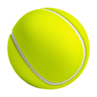 ai generiert Tennis Ball isoliert auf transparent Hintergrund png