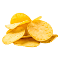 ai generiert Kartoffel Chips isoliert auf transparent Hintergrund png