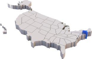 Massachusetts Estado do EUA mapa png