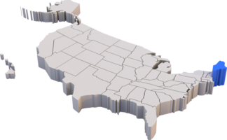 maine Estado do EUA mapa png