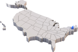 ny hampshire stat av USA Karta png