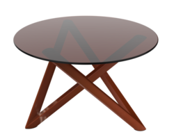 Coffee table isolated on background. 3d rendering - illustration png