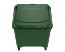 Garbage bin isolated on background. 3d rendering - illustration png