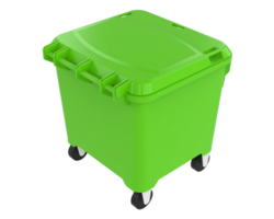 Garbage bin isolated on background. 3d rendering - illustration png