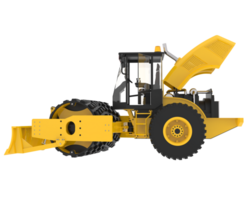 Road roller isolated on background. 3d rendering - illustration png