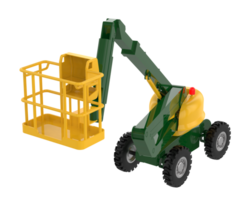 Aerial platform or lift bucket isolated on background. 3d rendering - illustration png