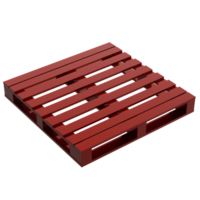 Euro pallet isolated on background. 3d rendering - illustration png