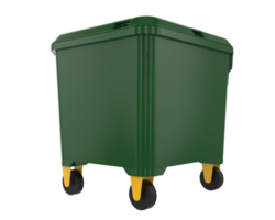 Garbage bin isolated on background. 3d rendering - illustration png