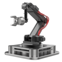 Industrial  robot isolated on background. 3d rendering - illustration png