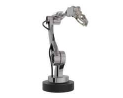 industrieel robot geïsoleerd Aan achtergrond. 3d renderen - illustratie png