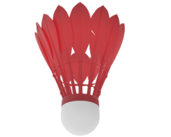 Realistic shuttlecock isolated on background. 3d rendering - illustration png