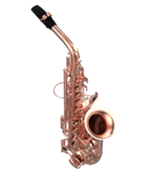 saxofone isolado em fundo. 3d Renderização - ilustração png