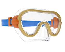 Snorkeling dive mask isolated on background. 3d rendering - illustration png