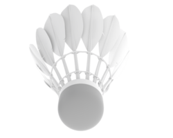 Realistic shuttlecock isolated on background. 3d rendering - illustration png